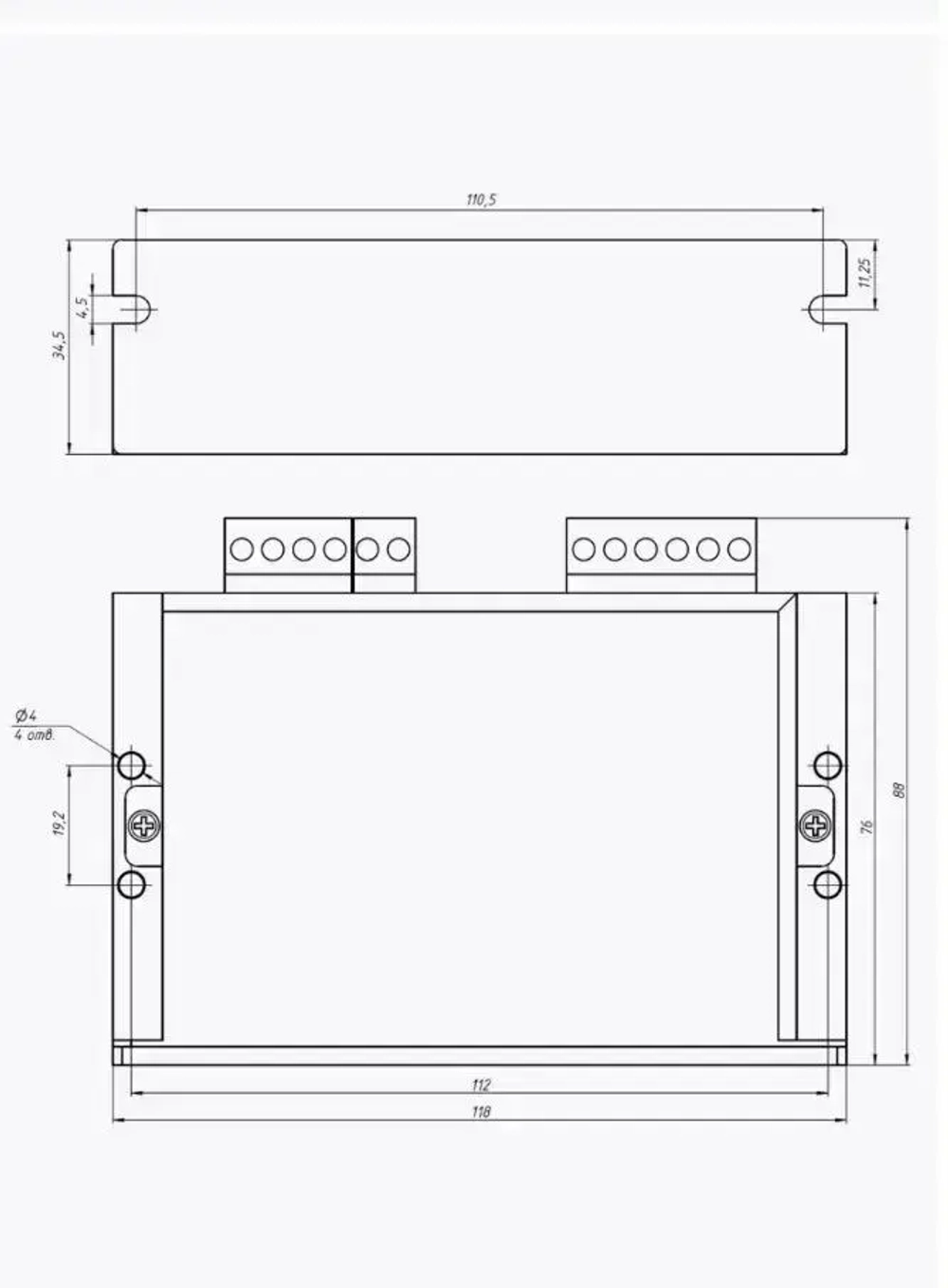 Драйвер шагового двигателя DM542, 20-50В, 4,2А / Микрошаговый привод для 42 57 шаговых двигателей Nema17 Nema23 напряжение питания