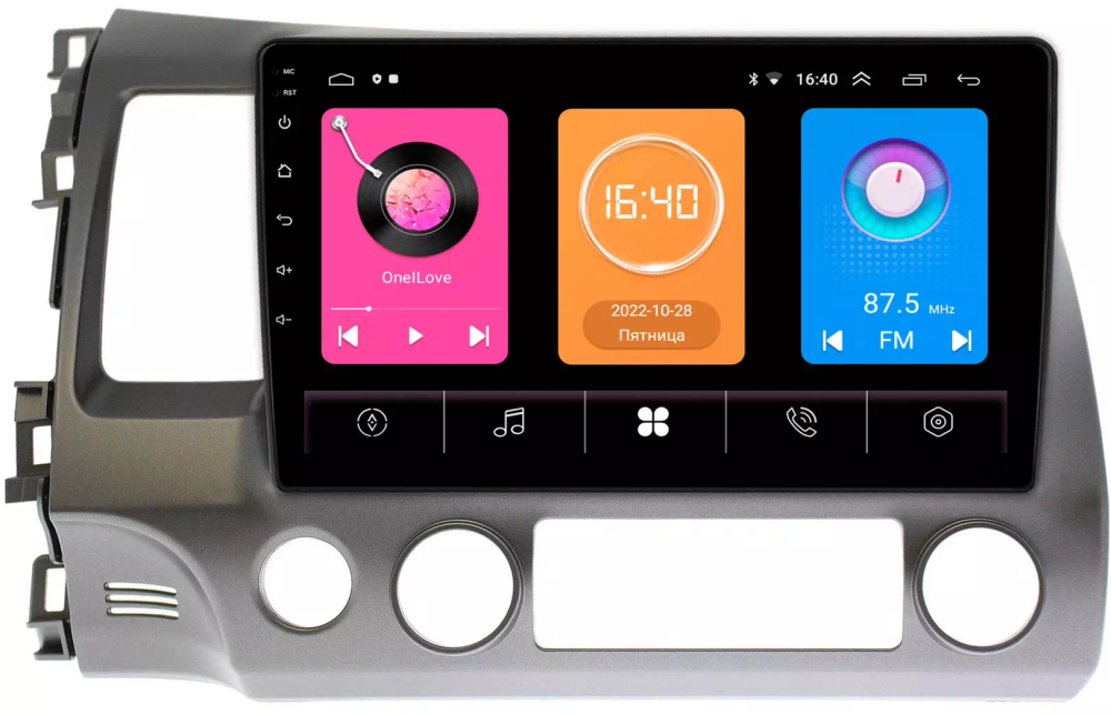 Магнитола Honda Civic 8 4d 2005-2012 седан - OEM GT10-063 на Android 10, 2Гб-16Гб