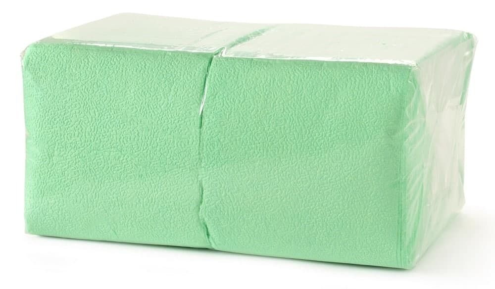 Салфетка СВЕТЛО-ЗЕЛЁНАЯ 24*24см (400шт/12уп)