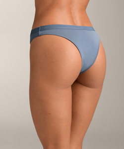 OYSHO Набор из 3 пар трусов-бразильяно из хлопковой смеси, синий