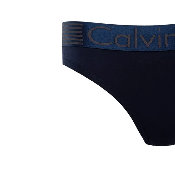 Комплект женский (топ с тонкими лямками, трусы), цвет тёмно-синий МИКС, размер 44-46