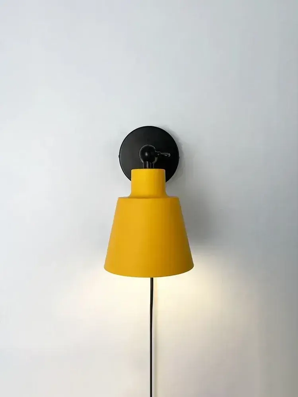 Бра настенный светильник Outframe, светильник настенный, цоколь Е27, желтый