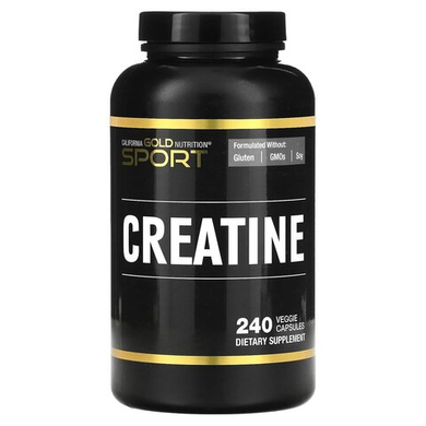 California Gold Nutrition, Sport, креатин, 240 растительных капсул