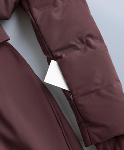 Oysho Водостойкий утепленный комбинезон MINARDI PIUME SKI с 80% пуха и 20% пера, темно-винный