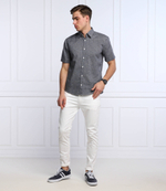 льняная рубашка ermino HUGO - темно-синий(50468085)