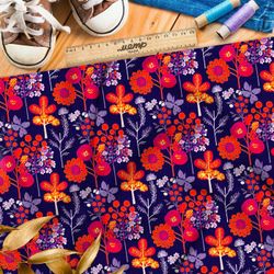 Ткань премиум габардин мистический рай