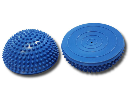 Массажная балансировочная полусфера с закруглёнными массажными шипами: YJ-D2
