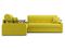 Диван угловой с Баром Денвер 1,8 - Velutto 28 оливковый/  коричневая накладка
