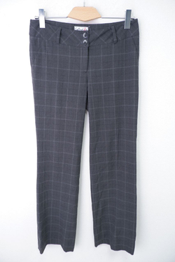 Брюки в клетку серые 40 размер