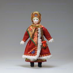 Кукла в русском народном костюме Зимушка