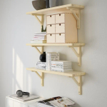 Комбинация настенных полок - TRANHULT/SANDSHULT IKEA, ТРАНГУЛЬТ/ САНДСХУЛЬТ ИКЕА, 75х80х20 см, дерево