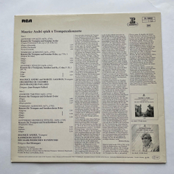 Винтажная виниловая пластинка LP Maurice Andre, Antonio Vivaldi, Tomaso Albinoni, Giuseppe Tartini, Gottfried Heinrich Stolzel Maurice Andre Spielt Sechs Trompetenkonzerte (Германия 1978)