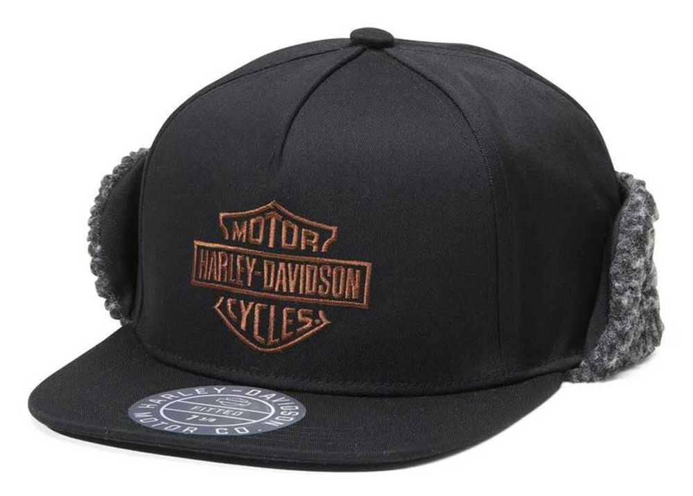 Кепка Midwest Sherpa Ear Flap Fitted Hat Harley-Davidson