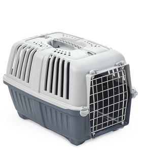 Переноска пластик Pratico 48х31,5х33см с металлической дверцей