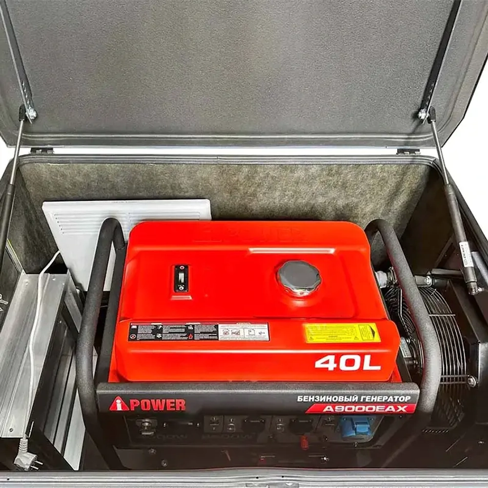 A-iPower A9000EAX бензиновый генератор в кожухе 1200 RAL 7024 с блоком АВР 400В/25А (8 pin) New УТ-11183965/29109