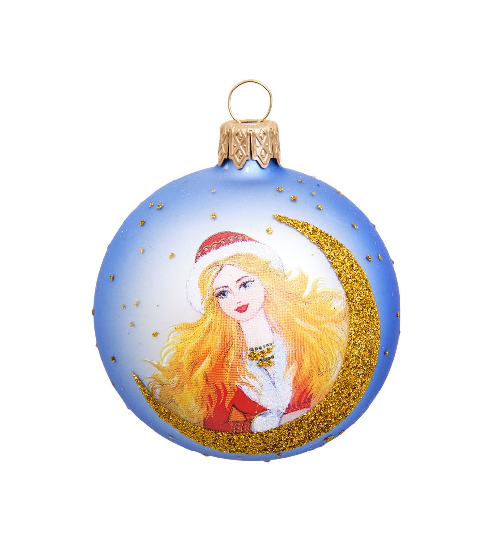 Элита НФШ-1007/1 Ел. украшение Шар «Снегурочка» 65 мм