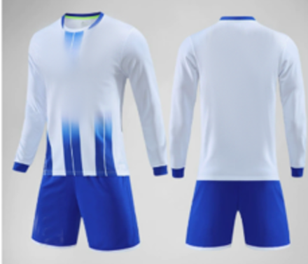 Футбольная форма синий низ белый верх (только верх, без низа)  JG6816-L