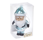 Елочная игрушка "Очаровательный дедушка" 7*6*12 см, Голубой (Серпантин)