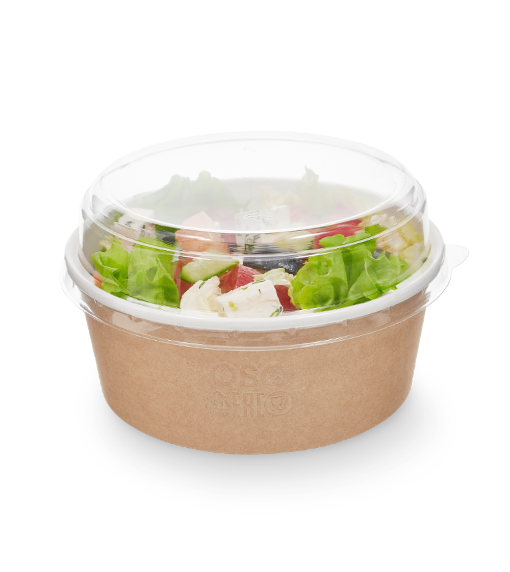 OSQ Упаковка Round Bowl крафт 750 БЕЗ КРЫШКИ (1/45/270)