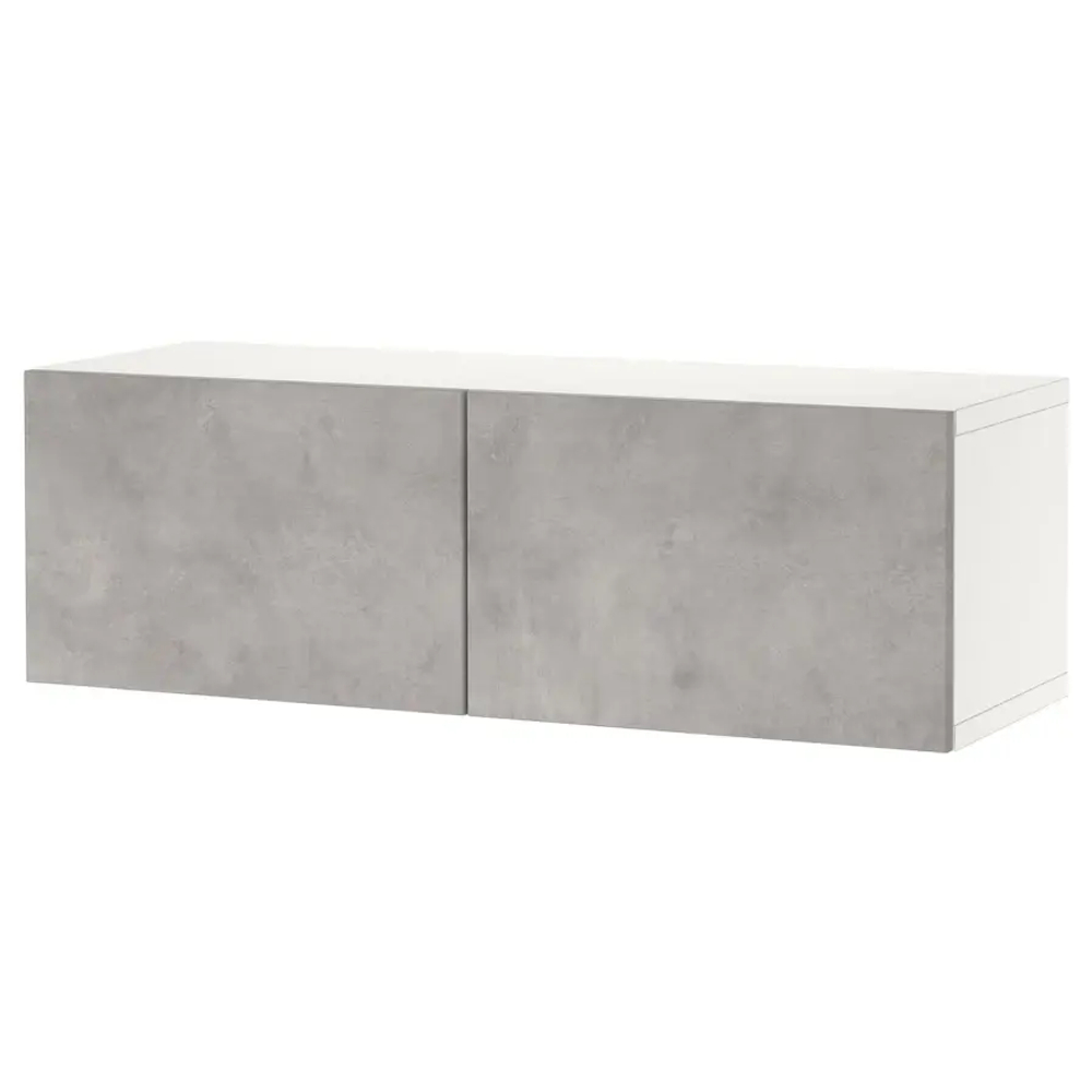 Шкаф - IKEA BESTÅ/BESTA/БЕСТО ИКЕА, 120x42x38 см, серый