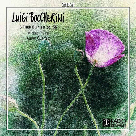 CD: Luigi Boccherini — «Michael Faust, Auryn Quartett – 6 Flute Quintets Op. 55» (1999)