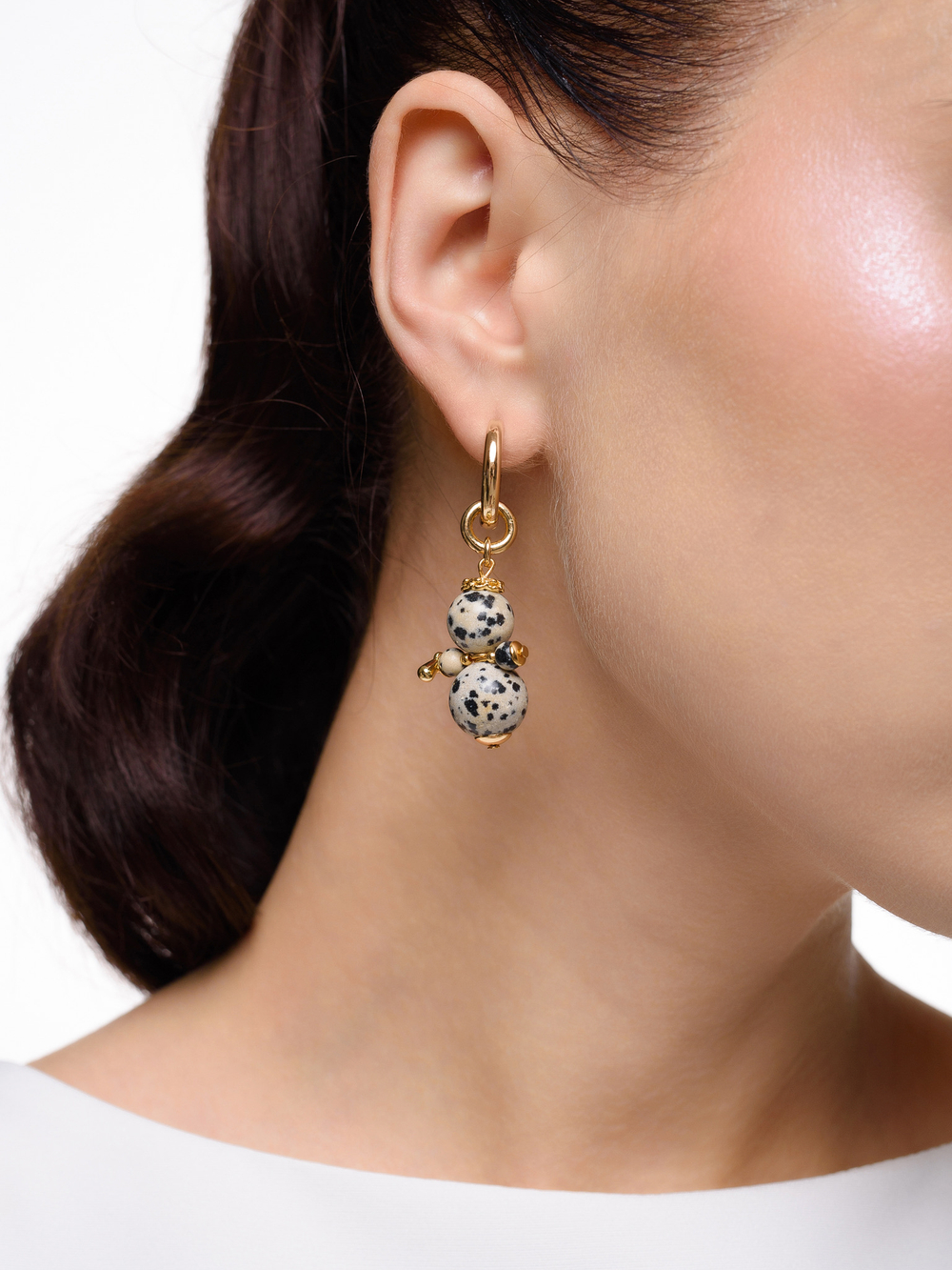 Моносерьга с яшмой