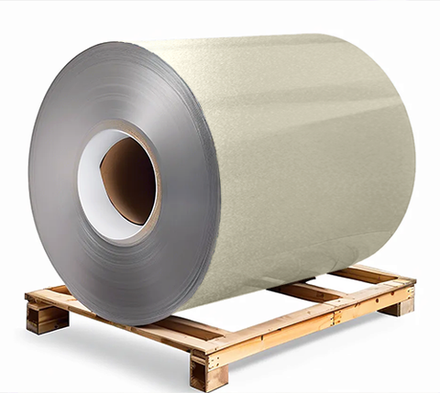 Сталь оцинкованная 0,7х1250х3000 мм RAL 1035 золото Грунт обр.стороны / защ.пленка