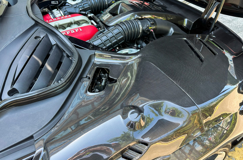 Карбоновая крышка двигателя OEM для Ferrari Purosangue 2023+ Феррари Пуросанг