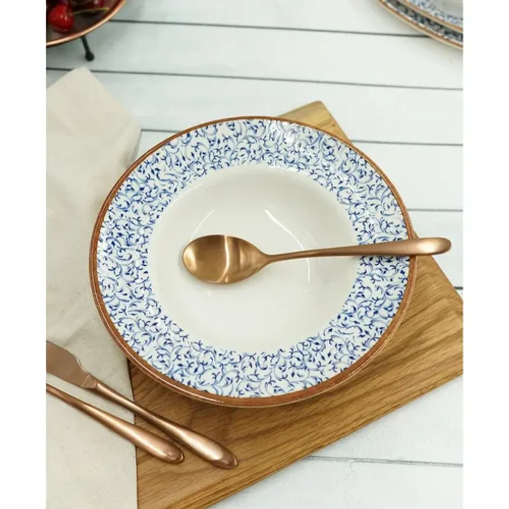 Вилка столовая 21,5 см матовая цвет светлая медь PVD Alessi-Copper P.L. [12]