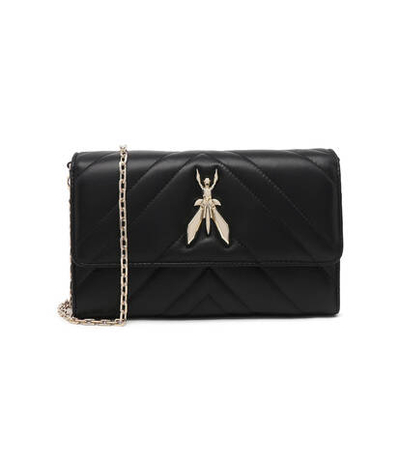 Кожаная сумка-мессенджер Patrizia Pepe - черный(CB9798 L004)