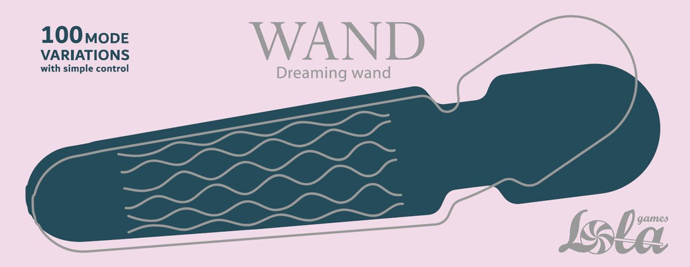 Вибромассажер жезловый Lola Games Dreaming Wand, 20 см, гибкая головка