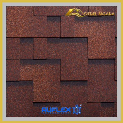 Гибкая черепица Ruflex Runa R-R-7 Терракота, 3 м2/упак.