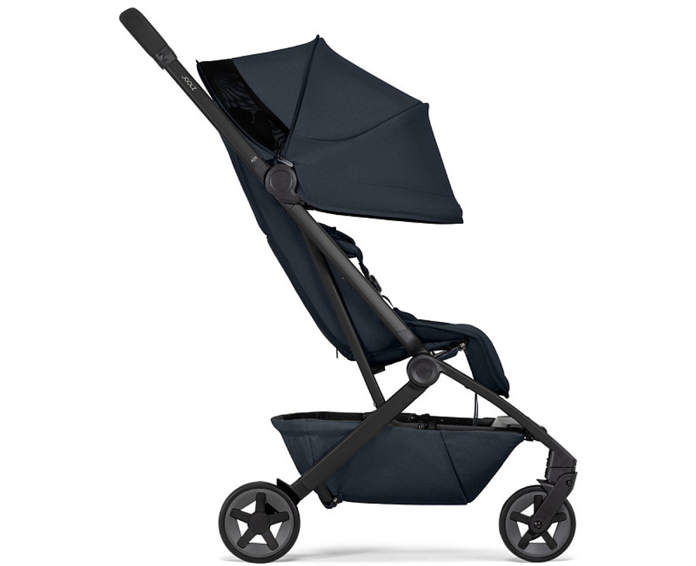 Детская прогулочная коляска Joolz Aer 2 с бампером Dark Navy Blue/Black Carbon