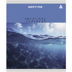 Тетрадь 96л., А5, клетка, Alingar "Elements of nature", скрепка, мелованный картон (стандарт), блок офсет, 5 дизайнов в пленке т/у