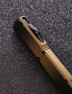 Автоматический складной нож SteelBro Ultratech S/E Tanto Cerakote Black Cherry M390 121-1BKMDBRZCS (бронзовый-черный)