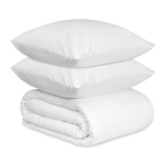 Комплект постельного белья из страйп-сатина из коллекции essential, 150х200 см