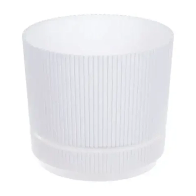 Кашпо СТРИП D200мм 3,9л с подставкой Белый