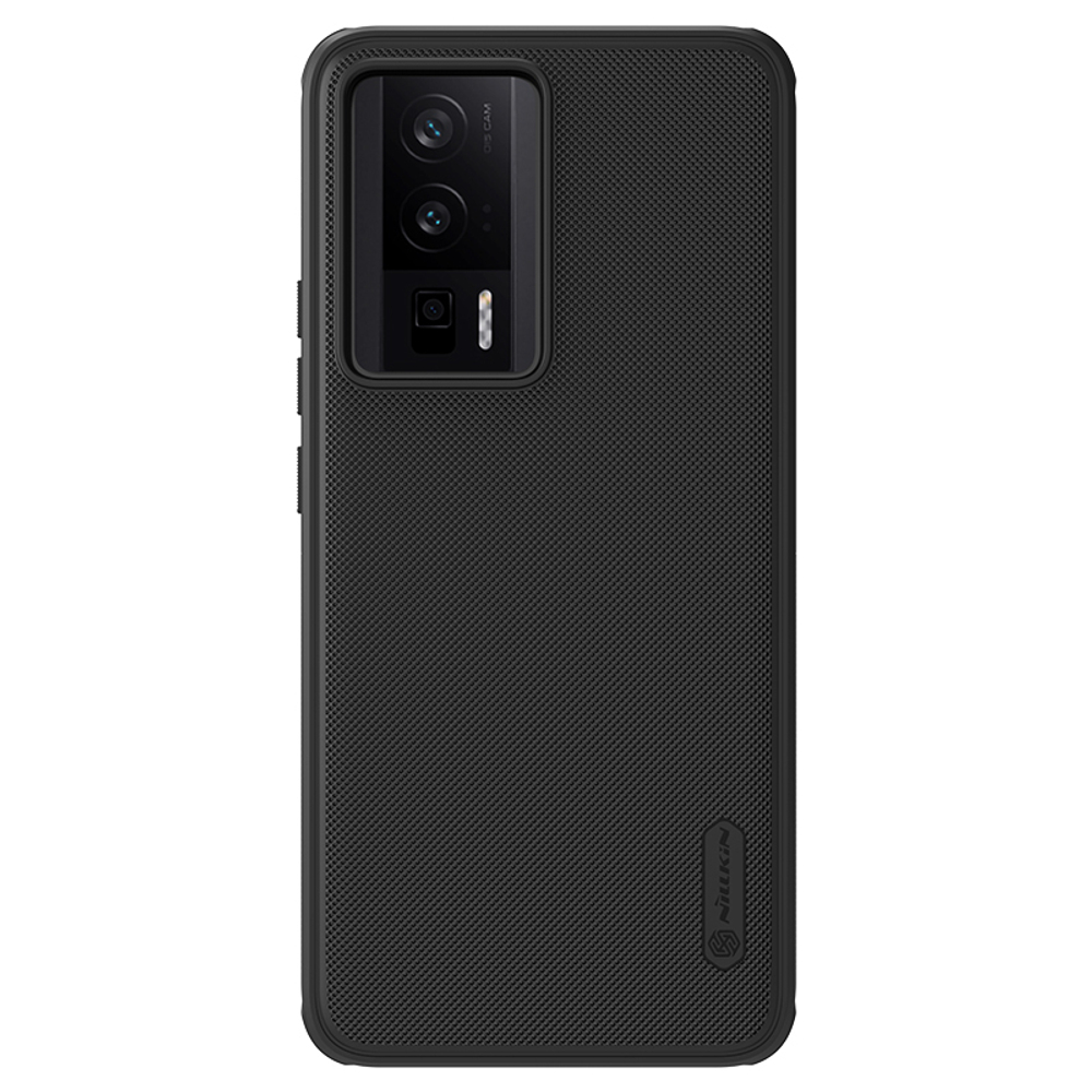 Nillkin Super Frosted Shield Pro | Матовый чехол из пластика и ТПУ для Xiaomi Poco F5 Pro / Redmi K60 / K60 Pro (Черный)