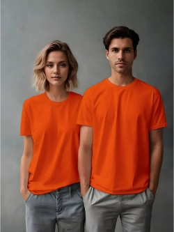 Футболка однотонная базовая хлопок унисекс Баракаттекс