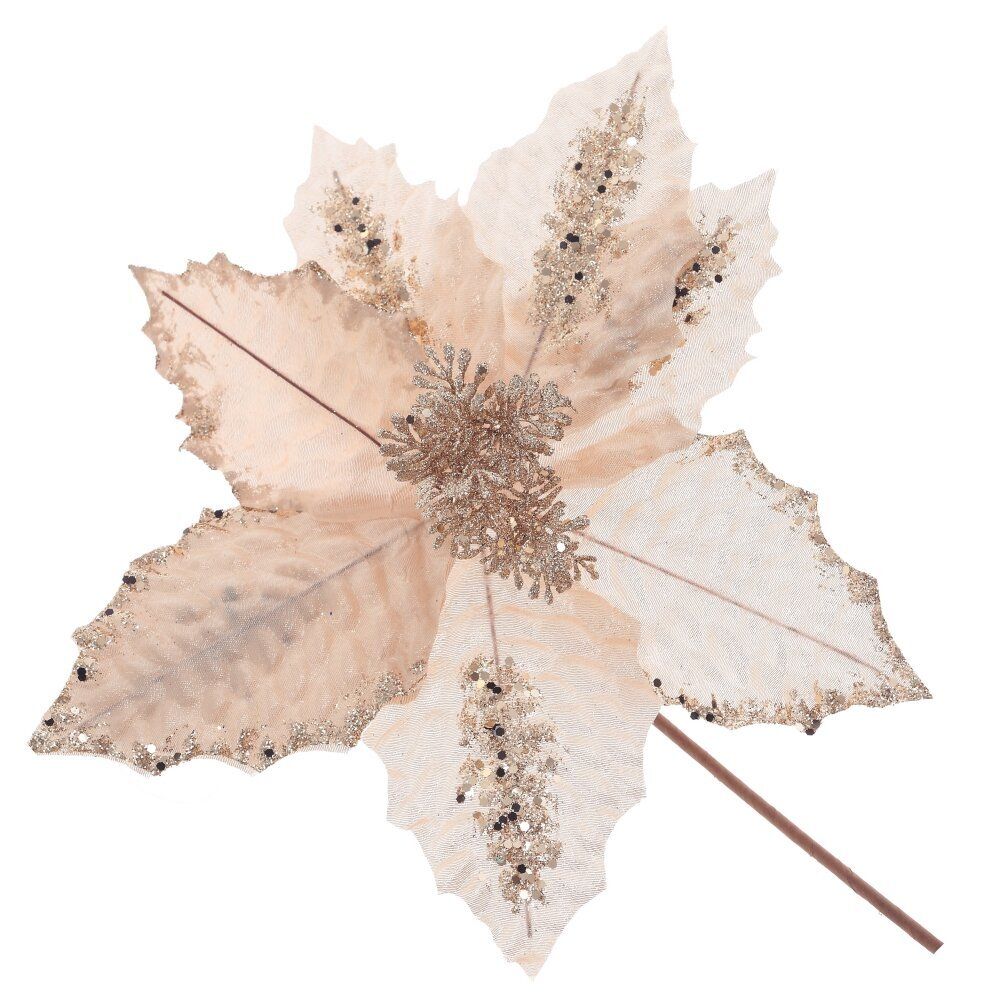 GAEM Цветок искусственный "Пуансеттия", L30 W30 H32 см, 2в.