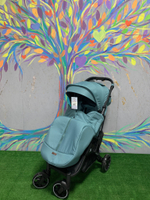 Коляска прогулочная Babalo 2022 Озёрный текстиль на чёрной раме с сумкой