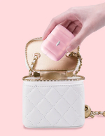 Розовый вакуумный стимулятор 5,3см клитора с управлением через приложение BeYourLover Alggie Earphone BX033B