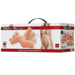 Телесный мастурбатор-торс Tiffany Baile Crazy Bull с двумя каналами