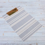 Салфетка на стол 45*30см плетеная «Полосы» синий