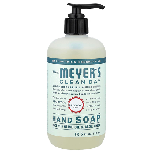 Mrs. Meyers Clean Day, Мыло для рук, березовое, 370 мл (12,5 жидк. Унции)
