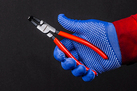 Съемник внутренних стопорных колец 175 мм. загнутый CS21124