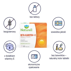 Naturell Бета-каротин + Е - 60 таблеток