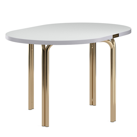 Столик кофейный LATITUDE Ror, 75х50 см, латунь/серый