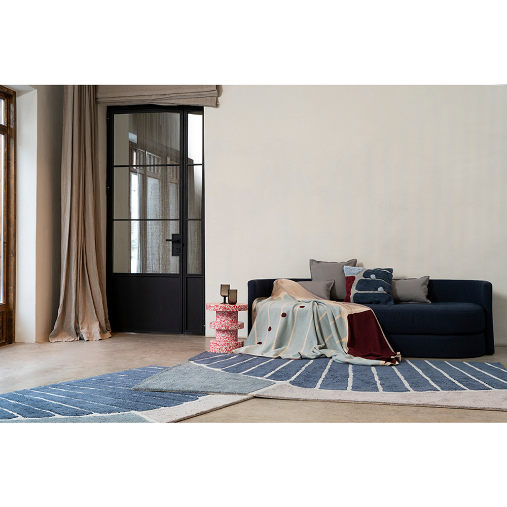 Чехол на подушку с рисунком tea plantation серо-синего цвета из коллекции terra, 45х45 см