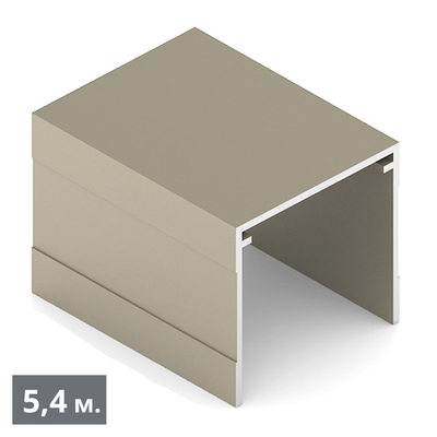 СТАНДАРТ Направляющая верхняя однополозная (5,40 м) шампань матовая (AL) (AS0714) Aristo